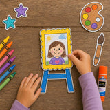 I Am God’s Masterpiece Craft | Ephesians 2:10 Bible Activity | Christian Self-Portrait Craft | Sunday School Printable for Kids — preview 4
