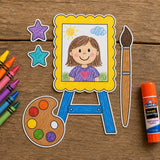 I Am God’s Masterpiece Craft | Ephesians 2:10 Bible Activity | Christian Self-Portrait Craft | Sunday School Printable for Kids — preview 3