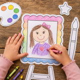 I Am God’s Masterpiece Craft | Ephesians 2:10 Bible Activity | Christian Self-Portrait Craft | Sunday School Printable for Kids — preview 2