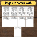 Walk by Faith Footprints Coloring Craft for Kids | Christian Printable Sunday School Activity | Bible Lesson Cut and Color Worksheet — preview 5