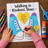 Walking in Kindness Shoes Craft | Christian Kids Bible Activity | Ephesians 4:32 Sunday School Printable | Cut and Paste Craft — preview 5
