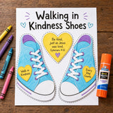 Walking in Kindness Shoes Craft | Christian Kids Bible Activity | Ephesians 4:32 Sunday School Printable | Cut and Paste Craft — preview 7