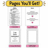 I Am God’s Masterpiece Craft | Ephesians 2:10 Bible Activity | Christian Self-Portrait Craft | Sunday School Printable for Kids — preview 6