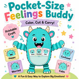 Pocket Feelings Buddy Printable Craft: Preschool SEL Emotion Cards & Calm Corner Activity — preview 1