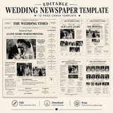 Wedding Newspaper Template — preview 1