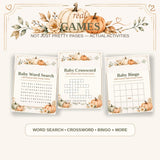 Fall Baby Shower Games Bundle — preview 5