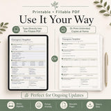 200-Page Emergency Binder & End of Life Planner — preview 3