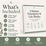 200-Page Emergency Binder & End of Life Planner — preview 2