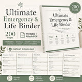 200-Page Emergency Binder & End of Life Planner — preview 1