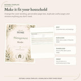 Editable Home Management Binder — preview 8