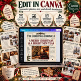 Editable Christmas Family Newspaper Template — preview 3