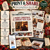 Editable Christmas Family Newspaper Template — preview 9