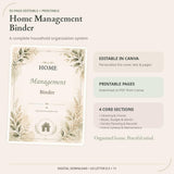 Editable Home Management Binder — preview 1