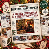 Editable Christmas Family Newspaper Template — preview 1