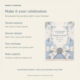 A Little Snowflake - Animated Baby Shower Invitation — preview 3