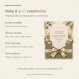 Our Little Pumpkin - Animated Baby Shower Invitation — preview 3