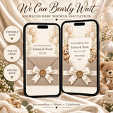 We Can Bearly Wait - Animated Baby Shower Invitation — preview 1