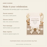 We Can Bearly Wait - Animated Baby Shower Invitation — preview 3