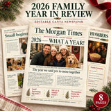2026 family newspaper template