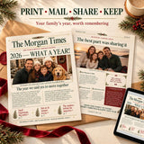 Print, mail, share and keep your family newspaper