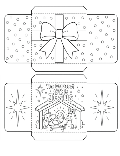 Jesus Is the Greatest Gift Christmas Craft printable preview