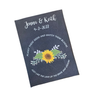 Sunflower On Black Background Seed Packets - Favor Universe