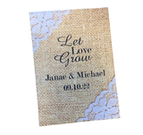 Wedding Seed Packets Rustic Favors