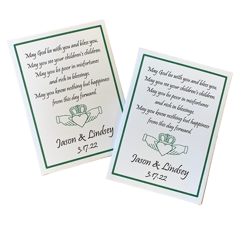 Celtic Claddagh Irish Wedding Seed Packets - Favor Universe