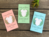 Plantable Baby Shower Seed Paper Favors with Onesie