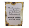 Sunflower Border Wedding Seed Packets - Favor Universe