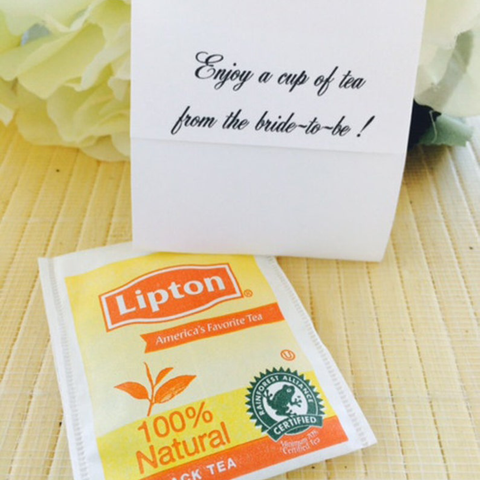 Sunflower Tea Packet Bridal Shower Favors - Favor Universe