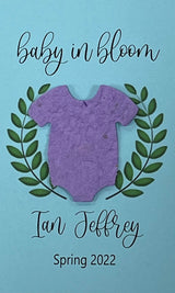 Plantable Baby Shower Seed Paper Favors with Onesie
