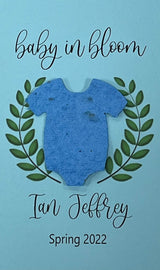 Plantable Baby Shower Seed Paper Favors with Onesie