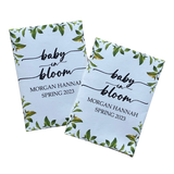 Greenery Leaves Baby Shower Seed Packet Favors