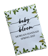 Greenery Leaves Baby Shower Seed Packet Favors