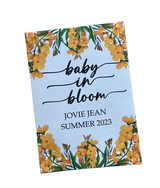 Yellow Floral Baby Shower Seed Packet Favors