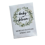 Greenery Wreath Baby Shower Seed Packet Favors