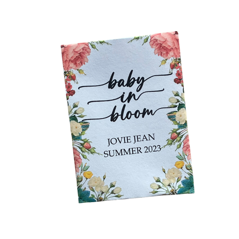 Wildflower Baby Shower Seed Packet Favors