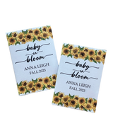 Sunflower Border Baby Shower Seed Packet Favors