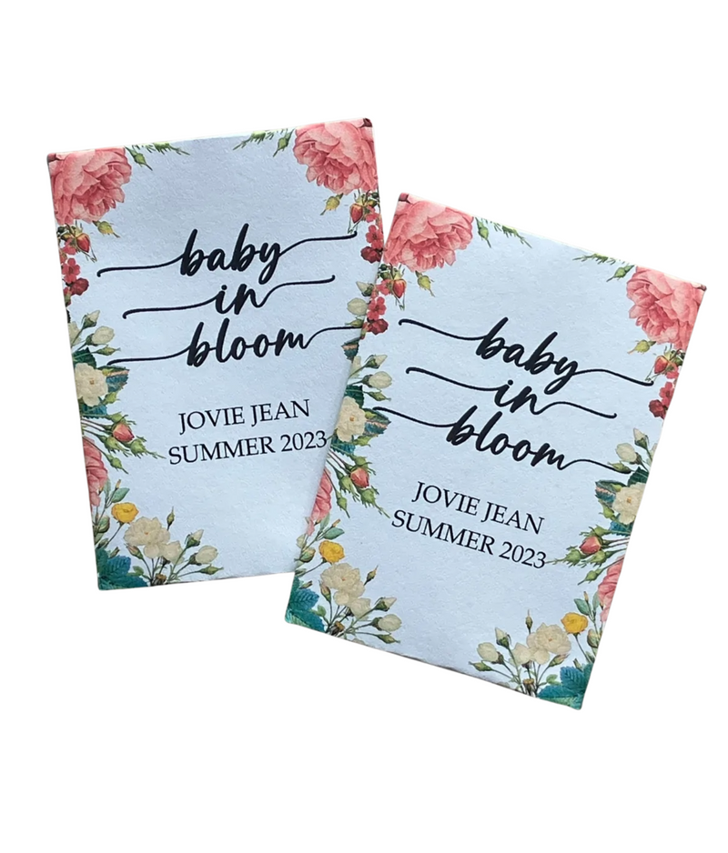Wildflower Baby Shower Seed Packet Favors