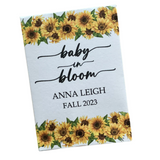 Sunflower Border Baby Shower Seed Packet Favors