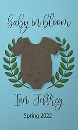 Plantable Baby Shower Seed Paper Favors with Onesie