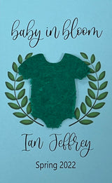 Plantable Baby Shower Seed Paper Favors with Onesie