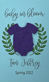 Plantable Baby Shower Seed Paper Favors with Onesie