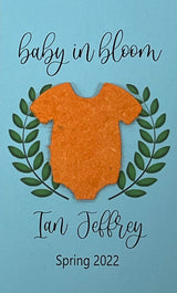 Plantable Baby Shower Seed Paper Favors with Onesie