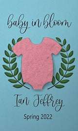 Plantable Baby Shower Seed Paper Favors with Onesie
