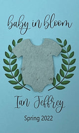 Plantable Baby Shower Seed Paper Favors with Onesie