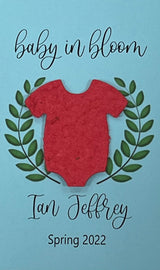 Plantable Baby Shower Seed Paper Favors with Onesie