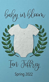 Plantable Baby Shower Seed Paper Favors with Onesie