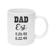 Dad mug with established date, Father's Day Gift - Favor Universe